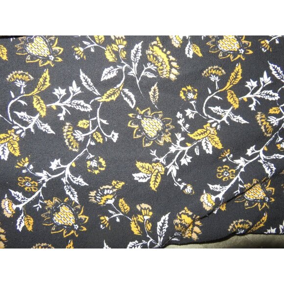Michael Kors Sleeveless Black & Yellow Floral capri jumpsuit size 0 - Picture 4 of 7